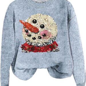 Sweatshirts for Women, Christmas Sweatshirt with Oversized Crew Neck…