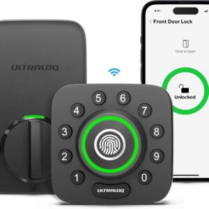 ULTRALOQ U-Bolt Pro WiFi Smart Lock with Door Sensor,…