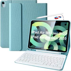 KBCASE for iPad Air 11 inch (M2) 2024 Case with Keyboard, Ke…