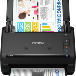 Epson WorkForce ES-400 Double-Sided Document Scanner for PC…