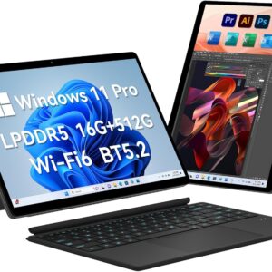 EYY 2 in 1 Portable Tablet, 14 Inch Touch Screen Laptop, Intel…