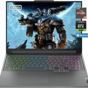 Lenovo Legion Slim 5 Gaming Laptop, 16″ 144Hz FHD Display, 6…