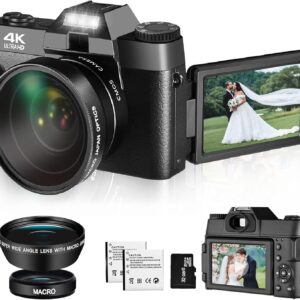 Upgrade 4K Digital Camera for Photography and Video, 16X 48M…