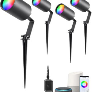 EDISHINE Smart Christmas Landscape Spotlights 50ft, 300lm…