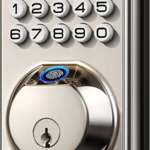 Veise Fingerprint Door Lock, Keyless Entry Door Lock, Electronic…