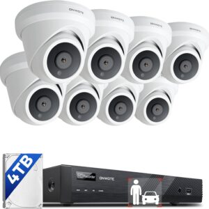 ONWOTE 4K PoE Security Camera System, 16 Channel 6K 12MP Com…