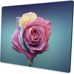Colorful Rose Pattern Mouse Pad for Computer,…