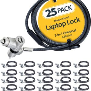 StarTech.com 25-Pack Universal Laptop Locks for 6.6 ft (2 m),…
