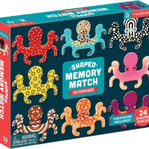 Mudpuppy Octopus Memory Match Includes 24 Sha…