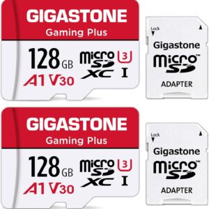 Gigastone 128GB Micro SD Card, 2-Pack, Gaming Plus, Nintendo-…