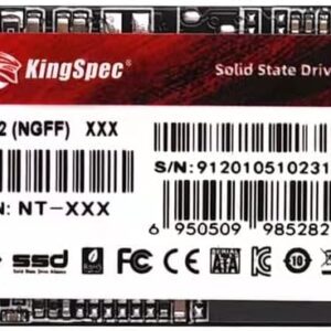 KingSpec M.2 SATA SSD, 256GB 2242 SATA III 6Gbps internal M….