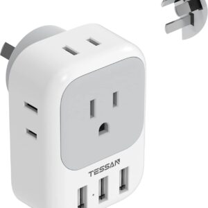 TESSAN Australia US to New Zealand China Plug Adapter…