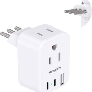 Italy Travel Plug Adapter, Type L Plug Adapter