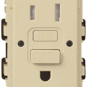 Lutron Tamper Resistant GFCI Duplex Receptacle, 15 Amp, Ivory…