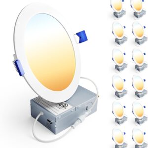 Ensenior 12 Pack 6 Inch LED Recessed Ceiling Lights,…