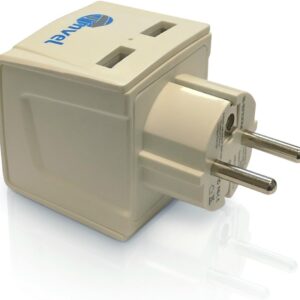 3 in 1 – 2 USB with universal input Schuko Pl…