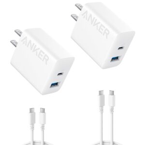 Anker Charger for iPhone 16, USB C Charger Block, 2-Pack…