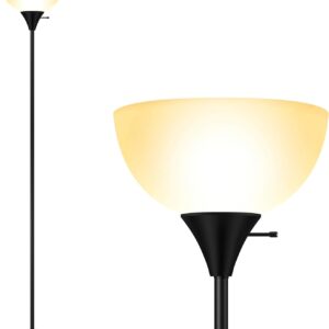 BoostArea Floor Lamp, 70.1″ Tall Lamp, Black LED Floor Lamp,…
