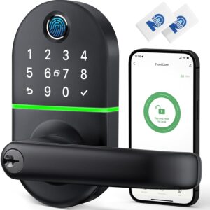 Smart Keypad Door Lock with Handle: Keyless Entry Door Lock…