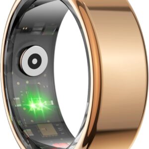 ASHATA Smart Ring Fitness, IP68 Waterproof Wearable NFC Smar…