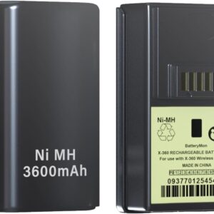 Rechargeable battery for Xbox 360 controller, 3600mAh (2…