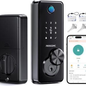 Proscenic L60 smart lock [Zinc Alloy IPX5 Weatherproof] Finger…