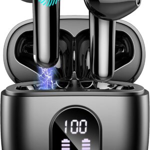 Wireless Bluetooth 5.3 Headphones, 50H Playtime,…