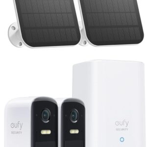 eufy Security, eufyCam 2C Kit 2-Cam with 2W Solar Panel, Security…