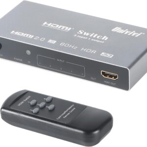 Univivi 5 Port 4K HDMI Switch 5 in 1 Out HDMI Switch with…