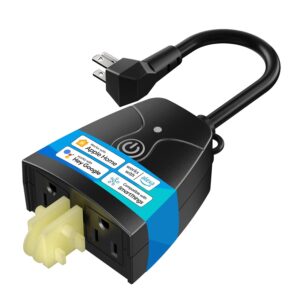 meross Outdoor Smart Plug Compatible with Apple HomeKit, Sir…