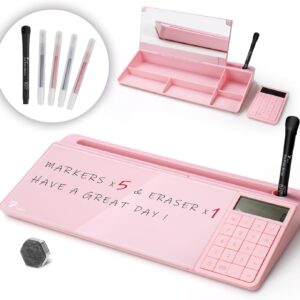 TOWON desktop whiteboard with electronic calculator and mirror…