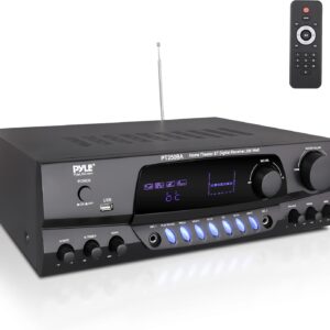 Pyle Wireless Bluetooth Power Amplifier System, 200 Watts…