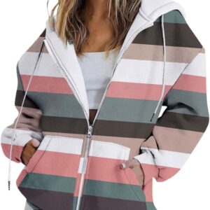 Women's Zipper Hoodies, Oversized Sweatshirts, Autumn Fashion…