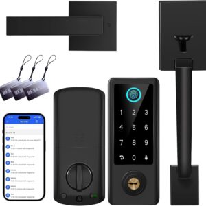 Fingerprint Door Lock with Handle Sets, BEBASIA Keyless Entry…
