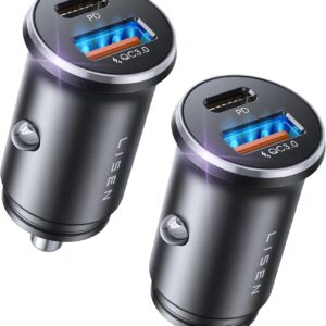 LISEN 54W USB C Car Mobile Charger, Power Adapter…