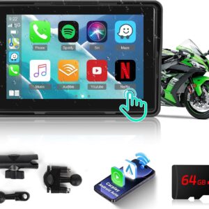 NHOPEEW Motorcycle Dash Cam – Carplay and W…