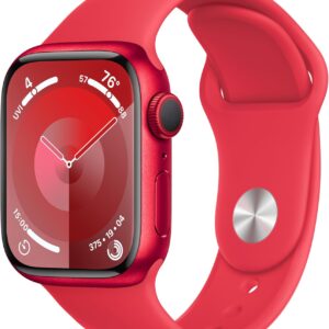 Apple Watch Series 9 [GPS, 41mm] (Product) Red aluminum box…
