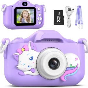Goopow Kids Selfie Camera Toys for Girls Ages 3-9, Digital Video Camera…