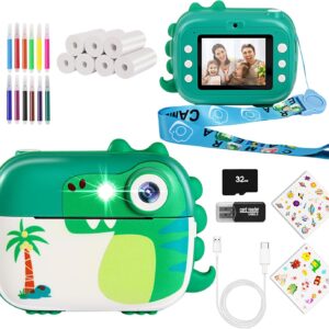 Instant Print Camera for Kids, Digital Camera Toys for Kids with…