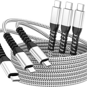 USB C to USB C Cable (3 Pack 1ft) Charger Cable for iPhone 15, 60…