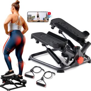 Sunny Health & Fitness Advanced Workout with Twist Stepper Machine…
