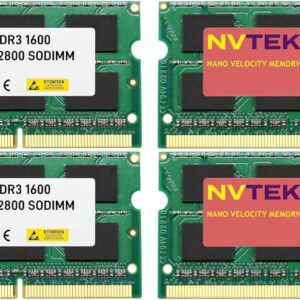 16GB (4X4GB) DDR3 1600MHZ PC3-12800 SODIMM 2Rx8 1.35V 204-PI…