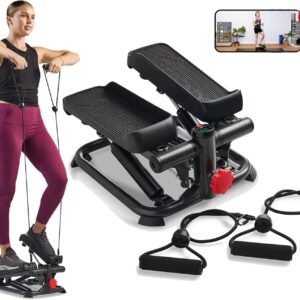 Sunny Health & Fitness 2-in-1 Total Body Stepper Machine, for…