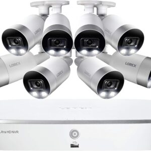 Lorex 4K Security Camera System, 8 Channel 2TB NVR with 8 Ind…