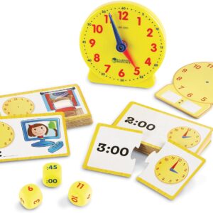 Learning Resources Time Activity Set – 41 Pieces, Ages 5+, Cl…