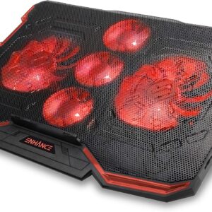 ENHANCE Cryogen Gaming Laptop Cooling Pad – Fits Comp…