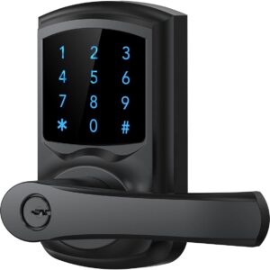 Keyless Entry Door Lock, Door Lock with Keypad and Handle,…