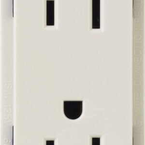 Lutron CARS-15-TR-LA Duplex Receptacle, Light Almond