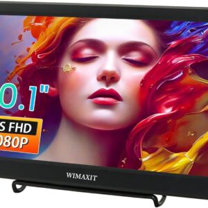 WIMAXIT 10.1 Inch Full HD IPS 1920×1080 Monitor with HDMI,…