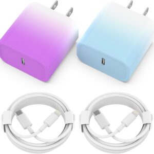 Telephone charger, 2 20W PD package USB C Wall Fast Charger Adapter …